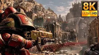 ORCS ATTACK | LOOKS ABSOLUTELY AMAZING | ULTRA Graphics Gameplay | Warhammer 40K Space Marine | 8K