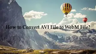 How to convert AVI file to WebM file?