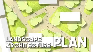 Landscape Architecture Site Plan Rendering in Photoshop