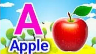 Alphabets, Phonic Song with Two Words -A for apple- ABC alphabet song with sounds for children abcd