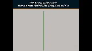 How to Create Vertical line Using Html and Css | Vertical line in html