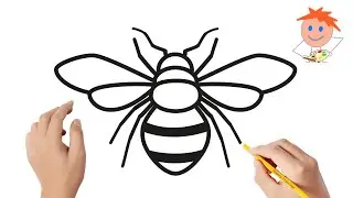 How to draw a bee | Easy drawings