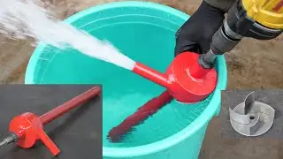 How To Make A Simple Water Pump Using Drill Machine | Diy Powerful Water Pump | DIY