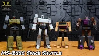 Review Transformers Magic Square MS-B55C Space Shuttle mini Masterpiece Blastoff Javitron show.z sto