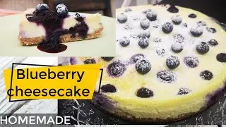 How to make Blueberry cheesecake (baked)||just simply food