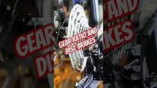 checking the gear ratio and disc brakes of a mountain bike (MTB)