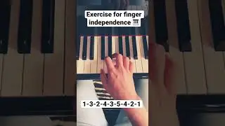 Beginner piano exercise for finger independence 🎹