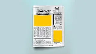 News Paper Ad Mockup | Free PSD Mockup