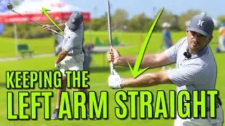 The Trick To Keeping The Left Arm Straight In The Golf Swing