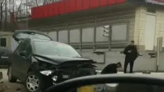 ДТП на Бодрой. Акцент и Пежо -03.04.18 — Это Ростов-на-Дону!