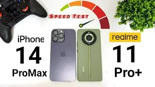 Realme 11Pro+ vs iPhone 14 Pro Max SpeedTest 🔥🔥🔥#realme11proplus