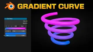 Add a GRADIENT to a CURVE and Animate it in Blender - Geometry Nodes