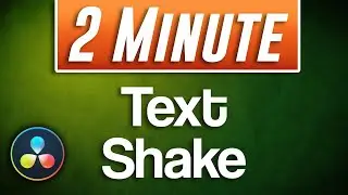 How to Make Text Shake Tutorial | Davinci Resolve