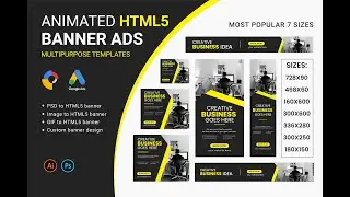 Animated HTML5 Banner Ads | Google Display Ads | Banner Ads | AdWords Banner | HTML5 banner