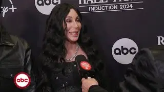 EXCLUSIVE! Cher's ONLY red carpet interview at Rock & Roll Hall of Fame induction 2024.