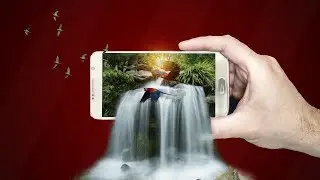 Picsart 3d waterfall effect | Picsart 3d editing| Picsart tutorial