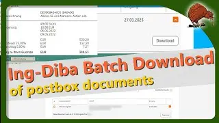Batch download from Ing-Diba Postbox with Violentmonkey script
