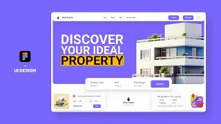 Figma Simple & Unique Real Estate Website UI Design: Step-by-Step Web Design Tutorial