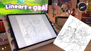 Do I Prefer the iPad or a Drawing Tablet? Lineart + Art Q&A! ✨