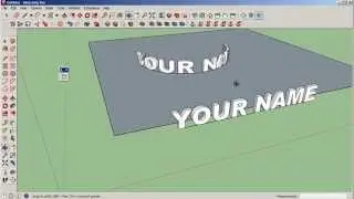 SketchUp: Bend Text with the Shape Bender Plugin