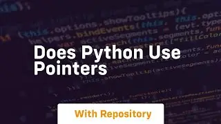 does python use pointers