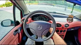 2001 Mercedes Class A [W168 1.4 82HP] |0-100| POV Test Drive #1738 Joe Black