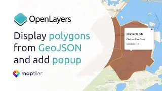 OpenLayers Tutorial 3 | Map with polygon and popup from GeoJSON using JavaScript