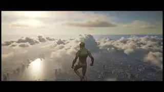 Flying above the clouds in NYC Unreal Engine 5