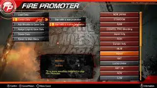 Fire Pro Wrestling World - Огненный промоутер прохождение на русском  №1