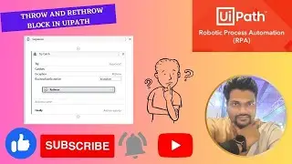 Throw Rethrow in uipath | BY MILIND