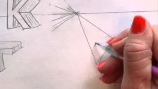 How to draw Letters in 1 point perspective