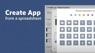 Creating an application from a spreadsheet