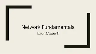 Network fundamentals 3 - Layer 2 and Layer 3 concepts, addressing and data flow