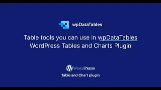 Use Table Tools To Export The WordPress Tables in wpDataTables