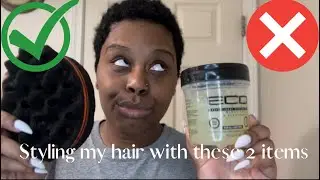 Styling my NATURAL HAIR with ONLY 2 ITEMS