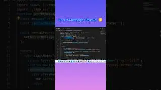 Secret Message Revealer 🤭😅 #shorts #youtubeshorts #reactjs