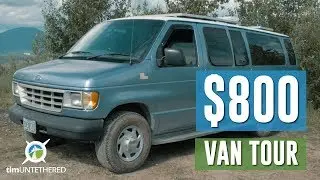 A tour of my $800 van! #vanlife