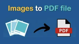 How to convert image to pdf file in Laptop, PC or Mac