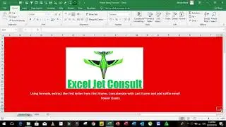 Excel Jet Consult: How to use formula to extract, concatenate and add suffix in 