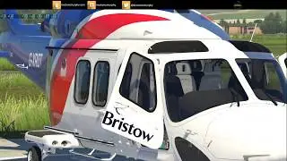 X Plane 11 Stream - X-Rotors AW139 v4 - ORBX Great Britain South