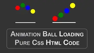 Bouncing Ball Pure Css Animation | Css Animation | Using Html & Css