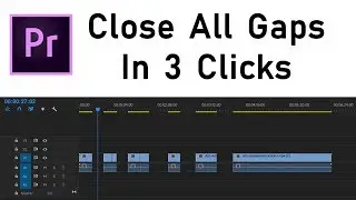 Close All Gaps in Premiere Pro 2020