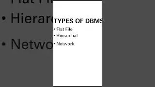 SQL DBMS Types - Gokul Tech