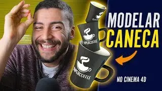 Como MODELAR uma caneca | Tutorial Cinema 4d
