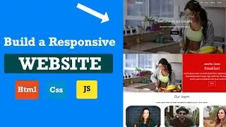 How to Create a RESPONSIVE WEBSITE with HTML, CSS and JavaScript 2023 | Healthy Foods