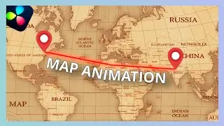 Map Animation in DaVinci Resolve | Intermediate Fusion Tutorial