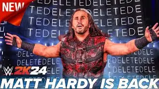 WWE2K24 Woken Matt Hardy w/ Entrance Theme & Graphics Pack | New WWE 2K24 Mods