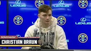 Nuggets Postgame Media: Christian Braun | UTA vs. DEN