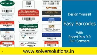 Speed Plus 9.0 | How design barcode labels easily using Speed Plus 9 0 ERP software