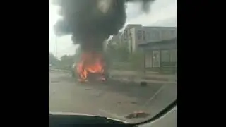 «Из-за огня взорвался топливный бак»: пермские пожарные выехали на тушение «Нивы»